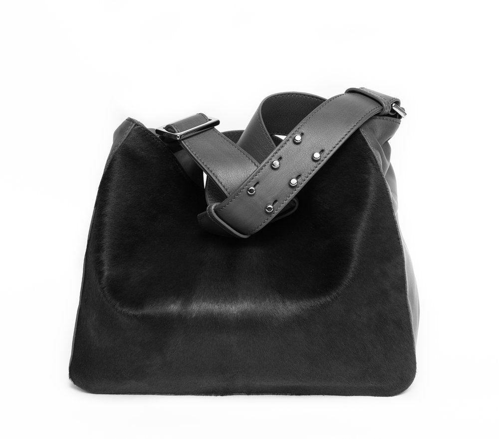 Céline Trio Leather Crossbody Bag Grey Pony-style calfskin ref